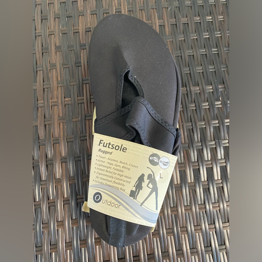 Futsole by NuFoot Mary Janes Womens Shoe Foldable Flexible Flats Yoga - Size L